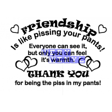 Friendship - Is Like Pissing Your Pants